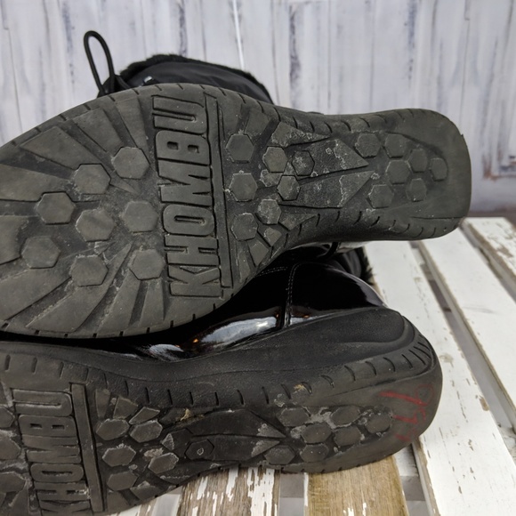 SOLD boot shoes snow warm winter khombu 9 9M blac - Picture 3 of 8